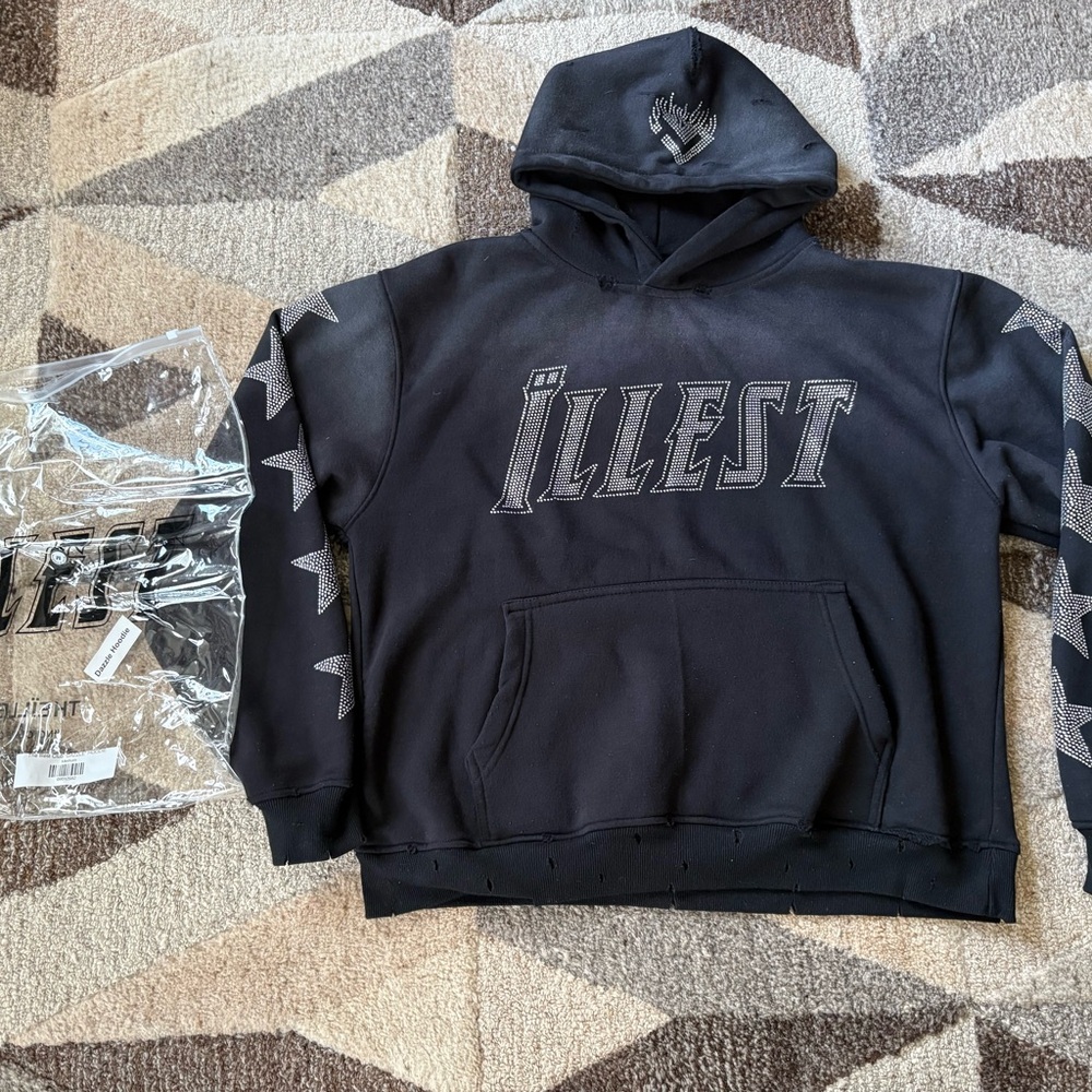 Illest black “dazzle” hoodie